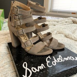 Sam Edelman strap up heels. Yasmina.
